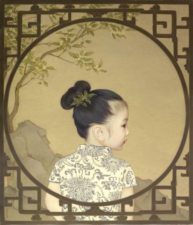 [你的育儿经]美翻了！老爸把女儿画进国画，一天创作10小时，人民日报都在转发
