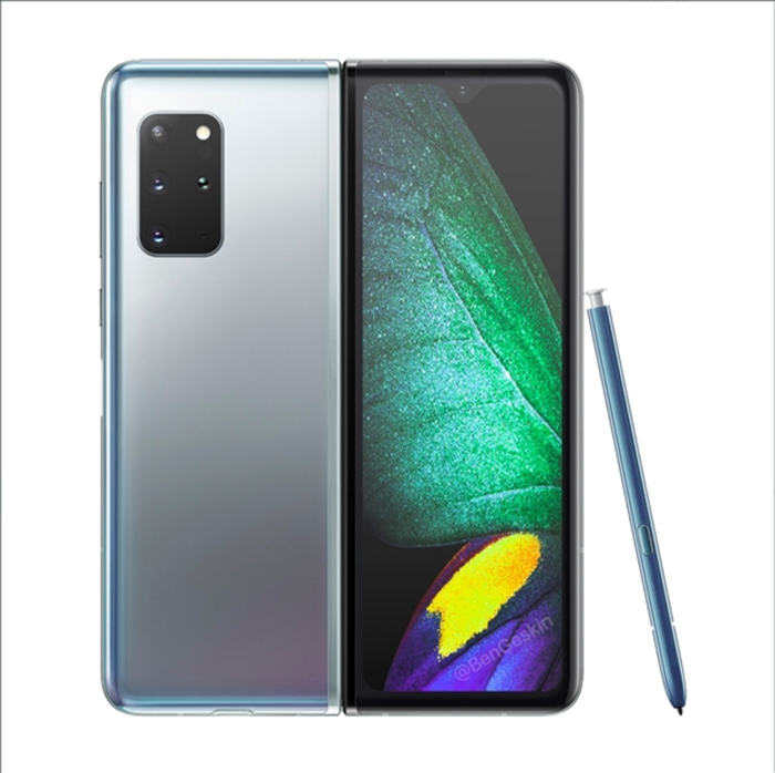 「太平洋电脑网」三星Galaxy Fold 2设计曝光：首款屏下摄像头手机