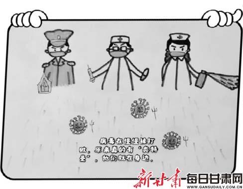 #你的育儿经#6岁娃自编绘本故事致敬抗疫英雄——我心中的“奥特曼”是他们