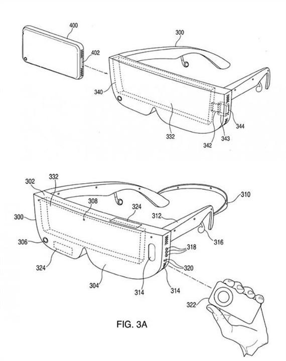 将iPhone变成头戴眼镜显示屏 苹果眼镜新专利曝光
