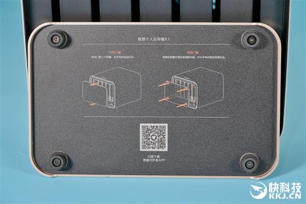 联想个人云存储X1图赏：五盘位80TB 告别黑大笨丑