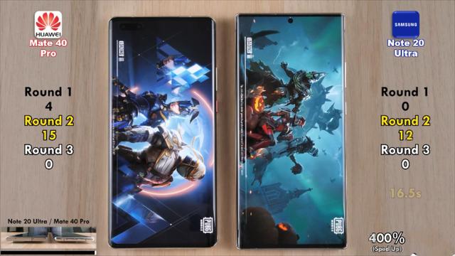 华为Mate40Pro和三星Note20Ultra性能测试