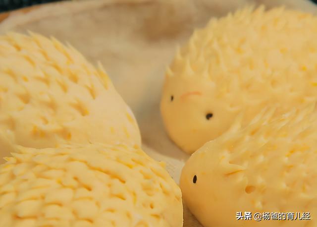 孩子爱吃的刺猬小馒头，造型可爱，软嫩香甜，吃了一次念念不忘