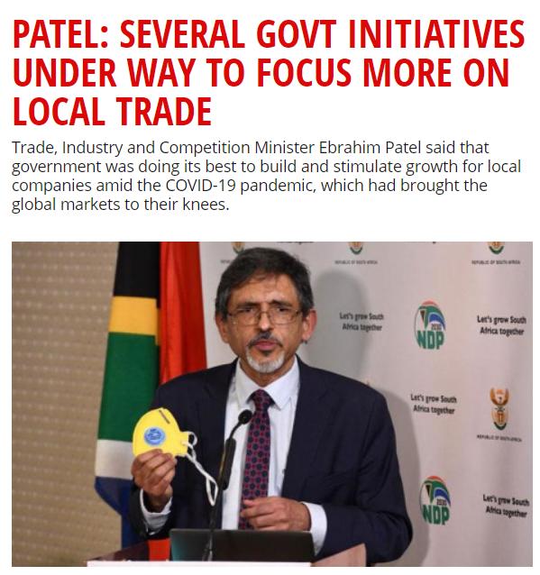 南非|刺激本国经济 南非政府将加大本地采购力度