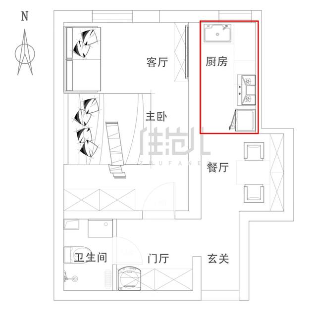 不到50㎡大三倍，客厅无中生有，室内花园美炸了