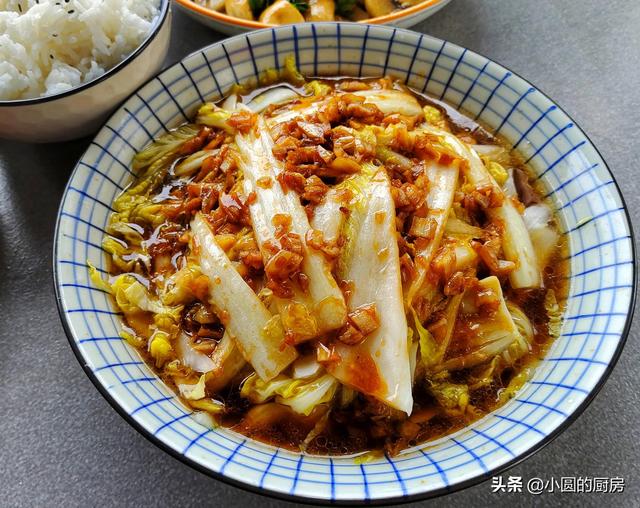 分享午餐，简单的一荤两素，用时30分钟