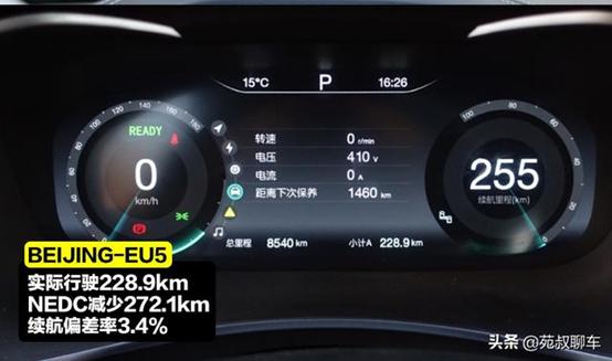BEIJING-EU5/秦Pro EV/Aion S续航实测