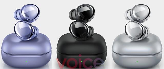 三星Galaxy Buds Pro的三色全家福渲染图被公布