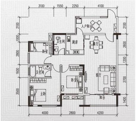 三居室的现代风装修大概需要多少钱？这套109平米的装修案例值得借鉴