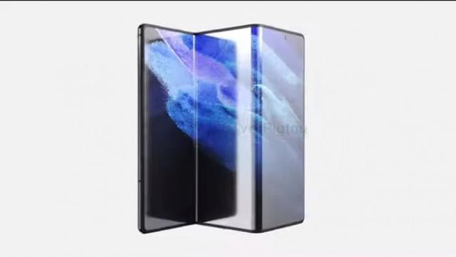 三星|三星Galaxy Z Fold 3渲染图曝光：屏幕更大了