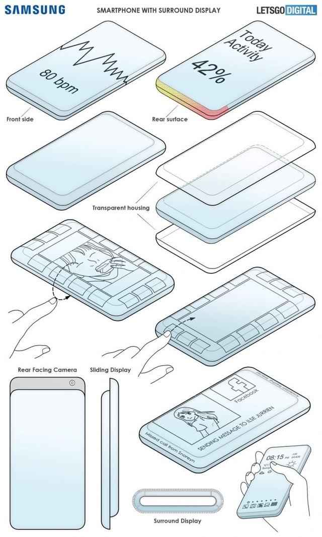 三星环绕屏手机概念图曝光 屏占比突破100%