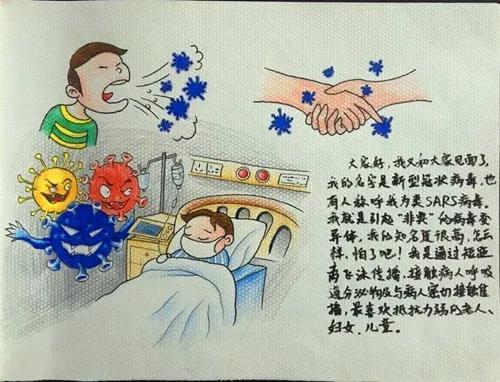 超级宝妈▲沂南县张庄镇中心小学：战“疫”绘本，家幼齐心共抗“疫”
