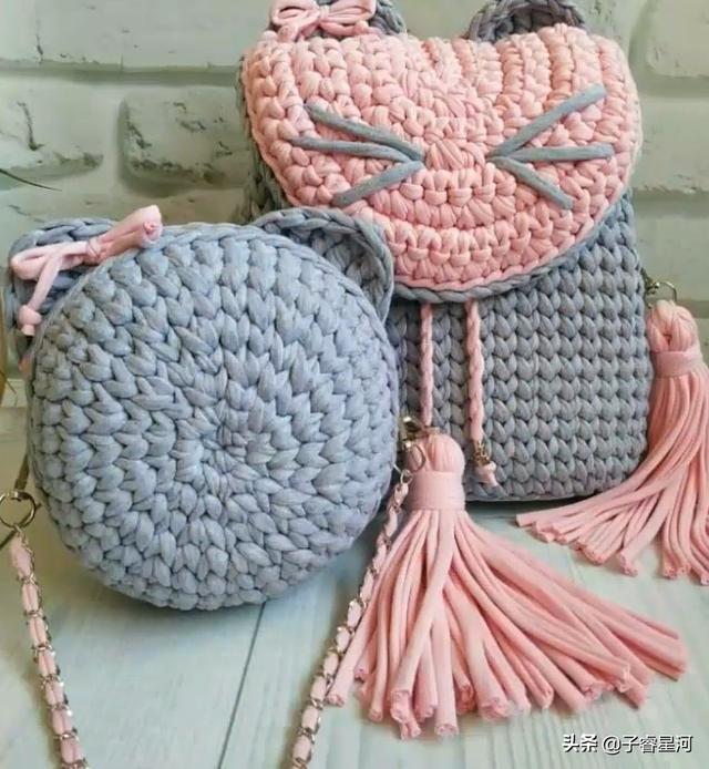 #超级宝妈#可爱又漂亮!多款手工编织的小包包,送给孩子最好的礼物