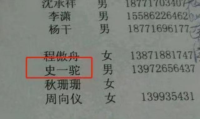 大一男生因“名字”走红，或是全国“唯一”，这爸爸太任性