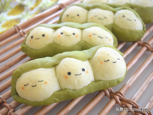 「超级宝妈」超级可爱造型的“毛豆宝宝面包”,超级简单,无需机器手揉也可以
