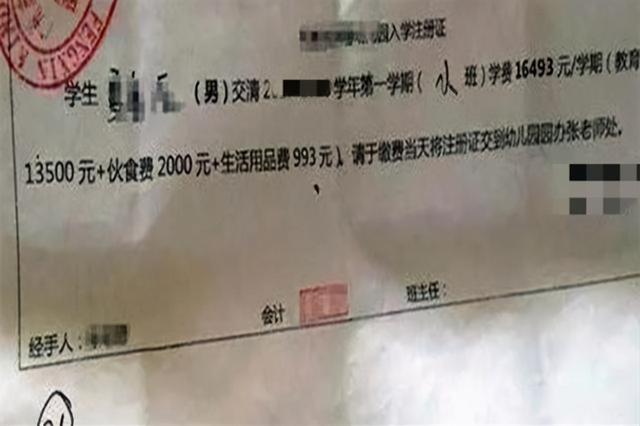 一组幼儿园“缴费单”火了，令广大家长一言难尽，网友：真避孕