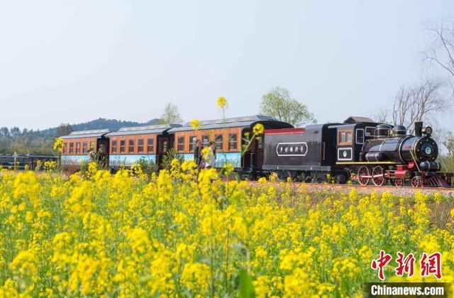 新华网客户端:美如画!这里有一列开向春天的火车