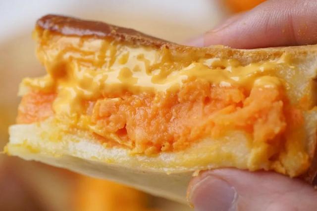 我敢打赌，这是红薯最幸福的吃法，爆浆红薯芝士烤年糕