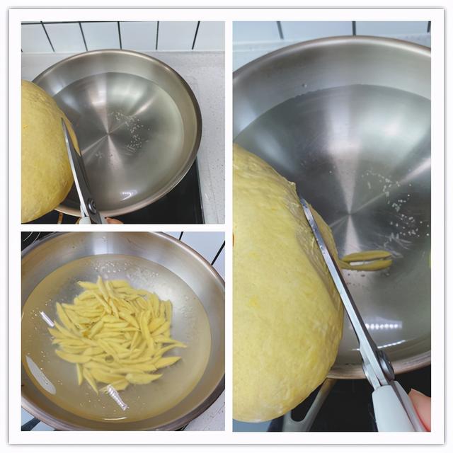 用南瓜做一个最简单的面条，不用擀面，口感爽滑筋道，营养又美味