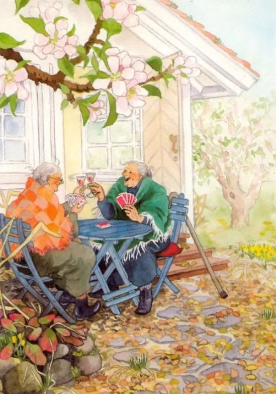 Let's just live like this when we get old!