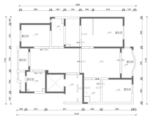 115㎡极简黑白灰，创造回型动线，简直一家三口的游乐园