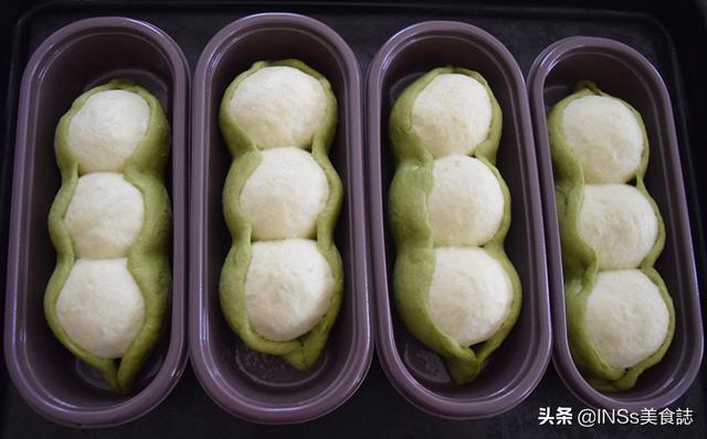 「超级宝妈」超级可爱造型的“毛豆宝宝面包”，超级简单，无需机器手揉也可以