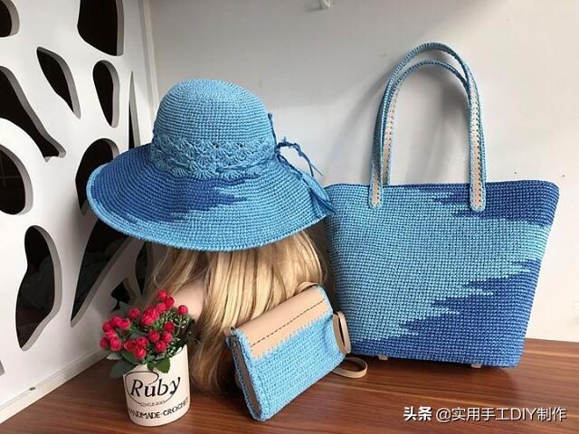 普拉达女王「针织作品」精美的帽子和包包套装,时尚的你值得拥有