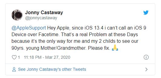 太平洋电脑网@iOS 13.4更新导致FaceTime音频和视频通话出现问题