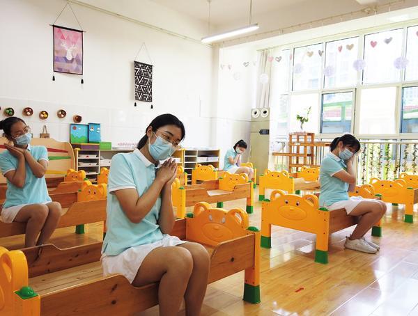 大河网|“小神兽”回园如何做好疫情防控？大河网直击幼儿园复学演练现场