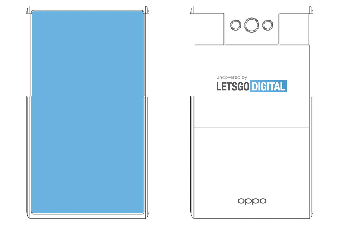 OPPO伸缩屏手机曝光：屏幕可上下拉伸，实现“化妆镜”大小
