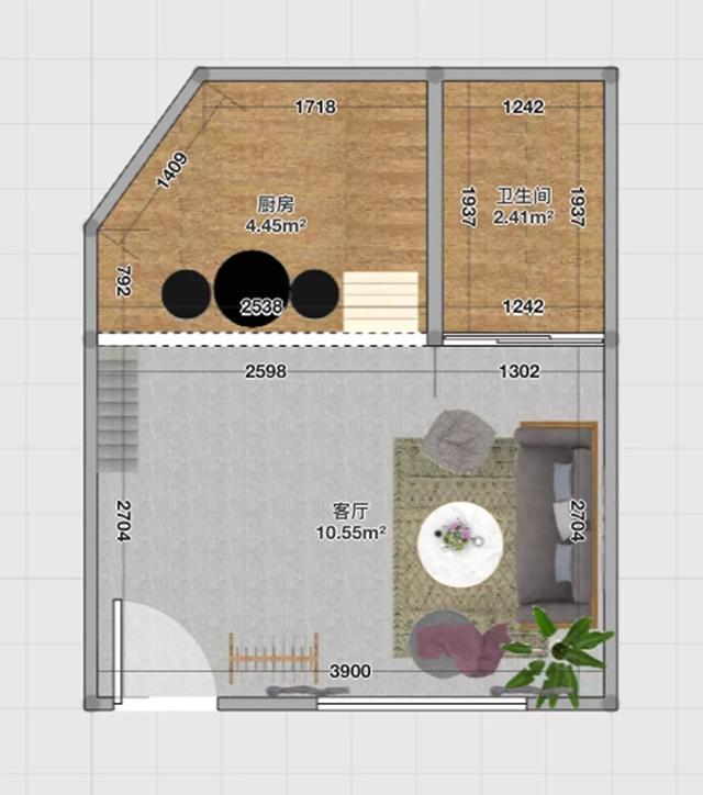 2W爆改26㎡小户型，变身国外度假小别墅，美得有高级范