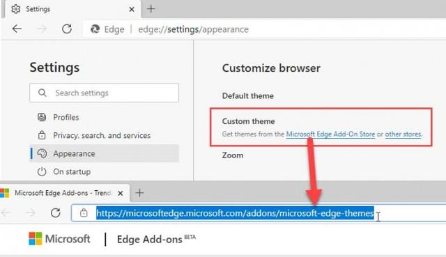 微软Edge附加组件商店将很快获得安装主题的支持