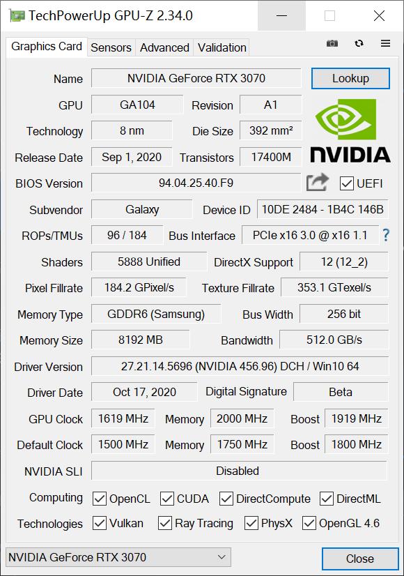 乐高味的RTX 3070你爱了吗？影驰GeForce RTX 3070 GAMER OC