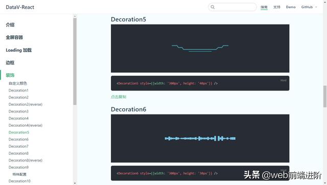 基于 React 大屏数据展示库DataV-React