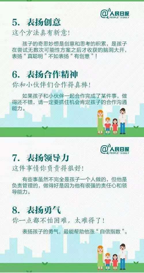 [超级宝妈]人民日报：10个科学表扬孩子的方向。家长们用过几个？