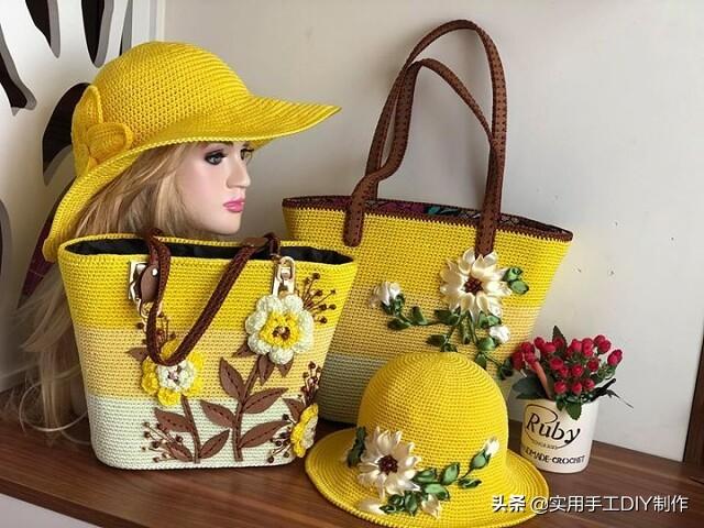 普拉达女王「针织作品」精美的帽子和包包套装,时尚的你值得拥有