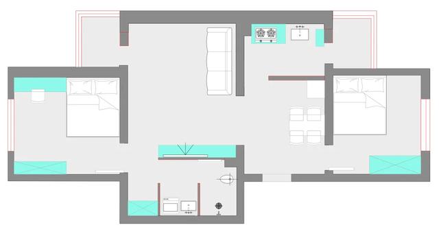 70㎡老房住出大平层感，这才是美哭我的中国式审美