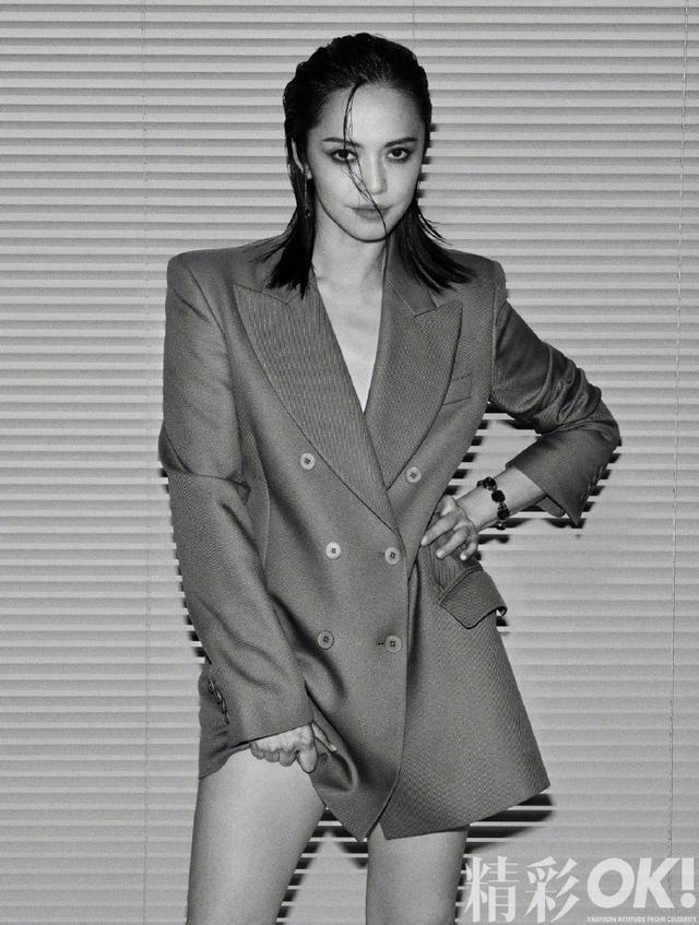 湿发烟熏妆 姚晨尽显硬朗御姐气场|环球网