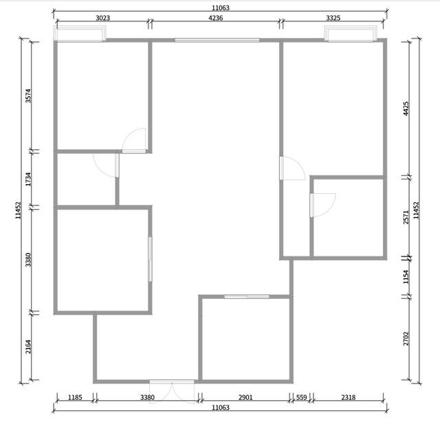 选用的方式，将三居室房屋交给装修公司，只花了15万元