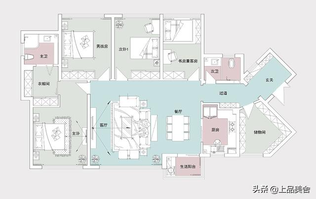 她花四个月，把166㎡新家装美式轻奢，完工效果惹得邻居们羡慕