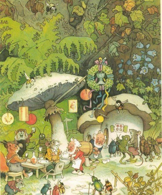『你的育儿经』童话绘本插图 作者：插画师Fritz Baumgarten
