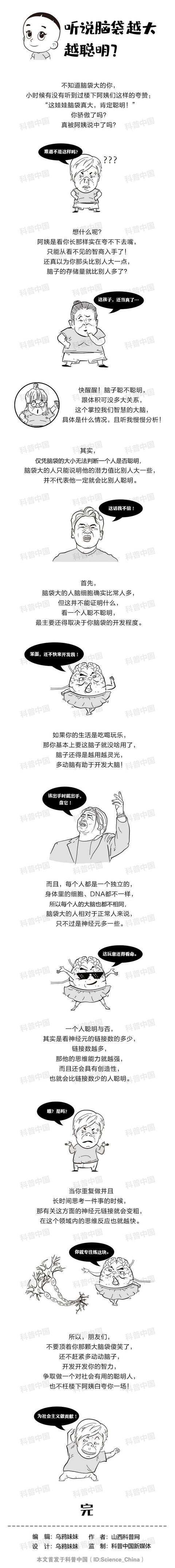 聪明|脑袋越大越聪明？不不不，真正聪明的脑袋长这样…