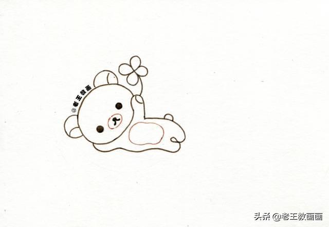 「你的育儿经」简笔画小熊，6步就可以学会，给孩子收藏