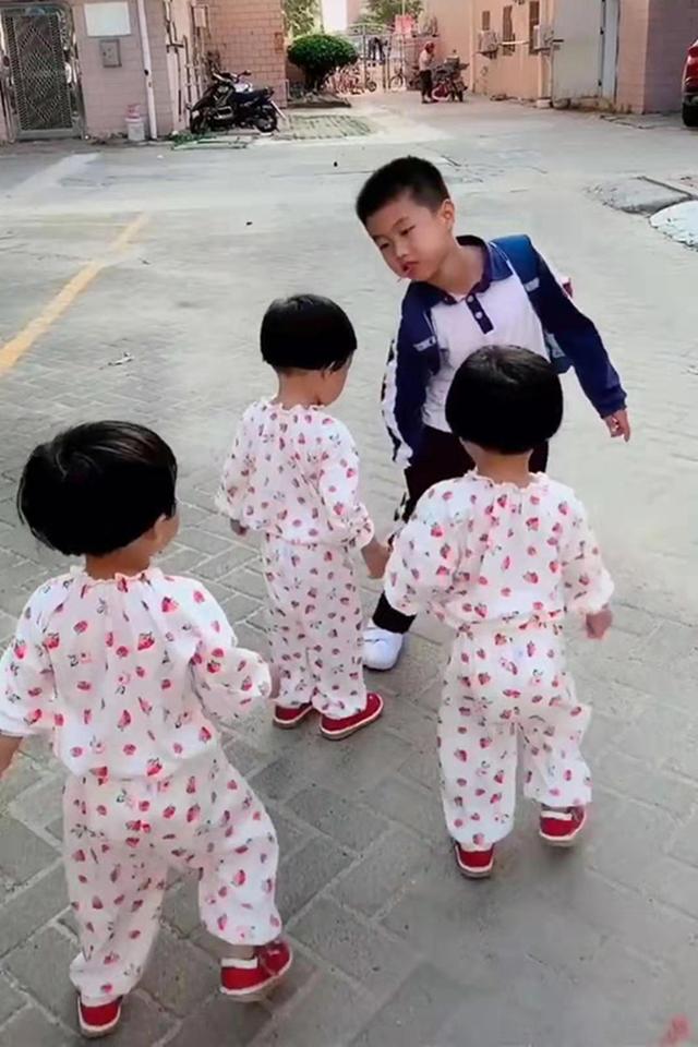 [你的育儿经]大宝吵着想要妹妹，结果一下来了3个，每天回家的欢迎仪式暖哭了