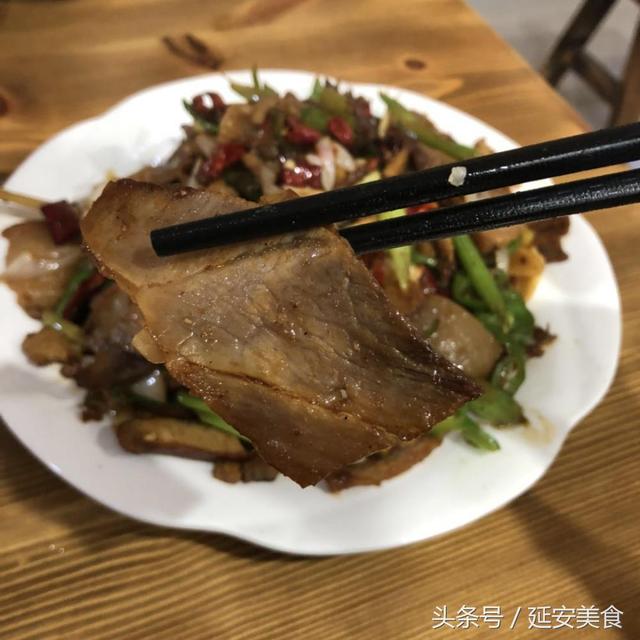 延安市甘泉县麻子街名小吃 黄米饭油缸腌肉