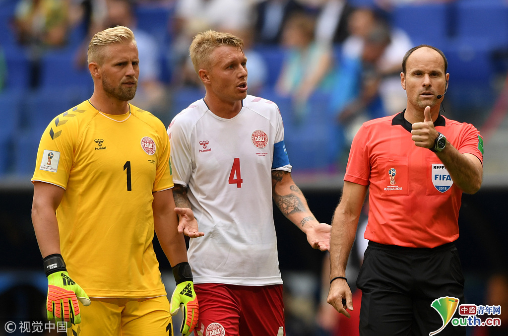 018俄罗斯世界杯小组赛C组:丹麦Vs澳大利亚