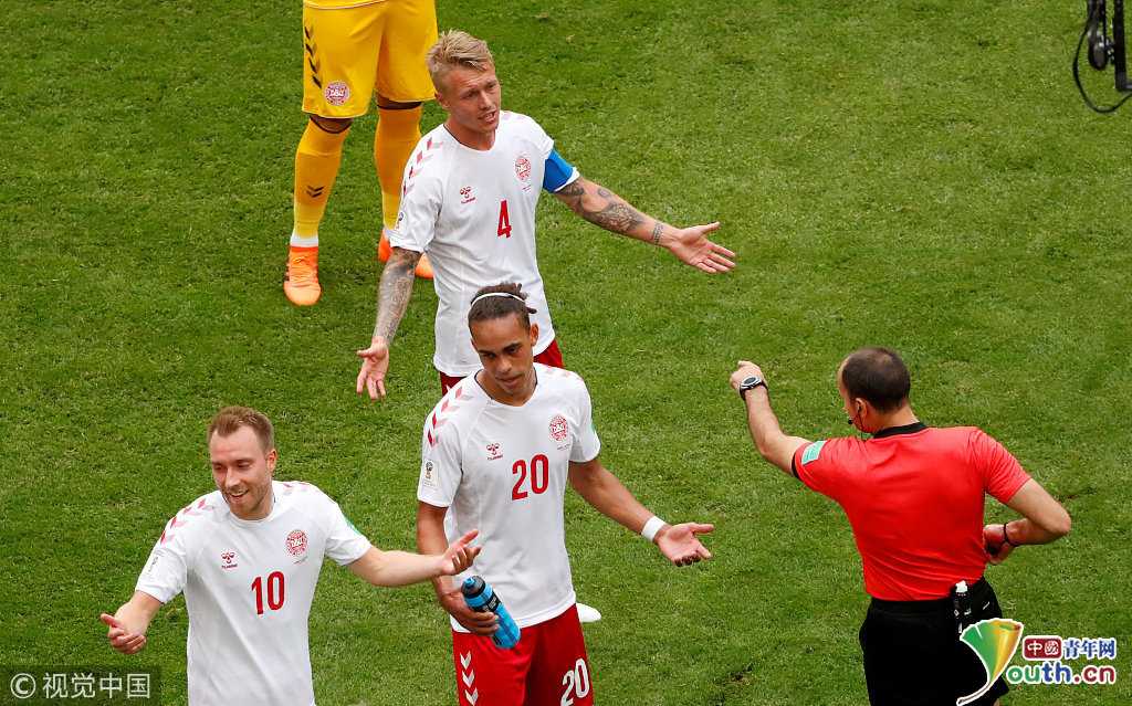 018俄罗斯世界杯小组赛C组:丹麦Vs澳大利亚