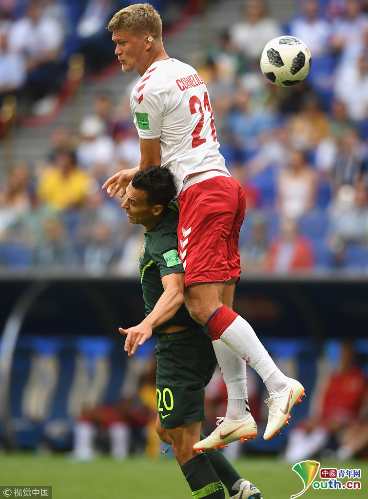 018俄罗斯世界杯小组赛C组:丹麦Vs澳大利亚-
