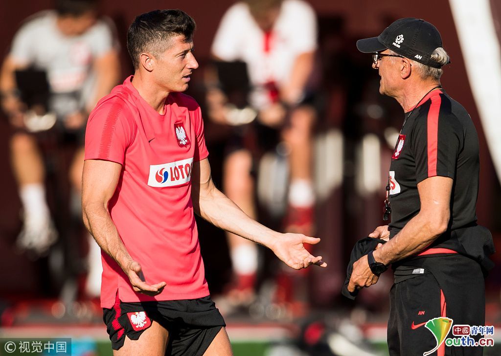 2018俄罗斯世界杯第9日:波兰队训练备战