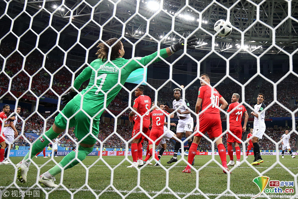 【进球】2018俄罗斯世界杯:瑞士Vs哥斯达黎加